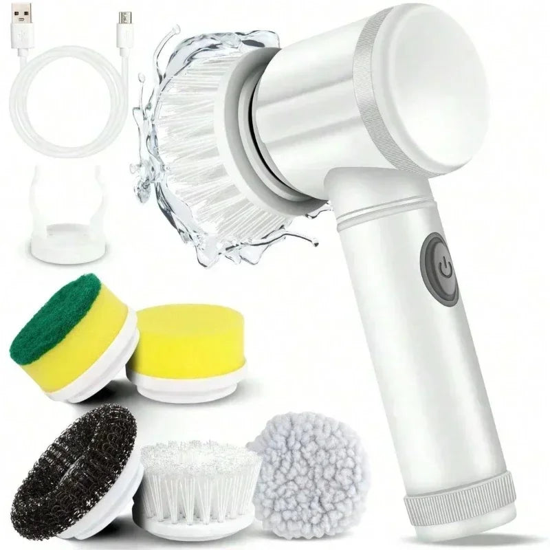 Power Spin Scrubber: 5-in-1 Electric Cleaning Brush for a Sparkling kitchen and bathroom