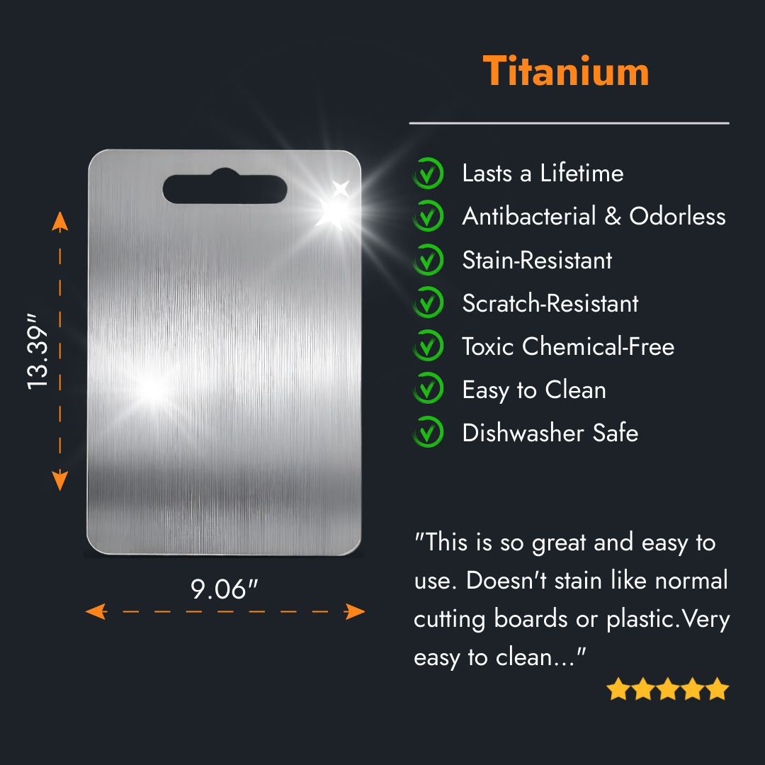 HOMEVOLUTION™ Titanium Cutting Board